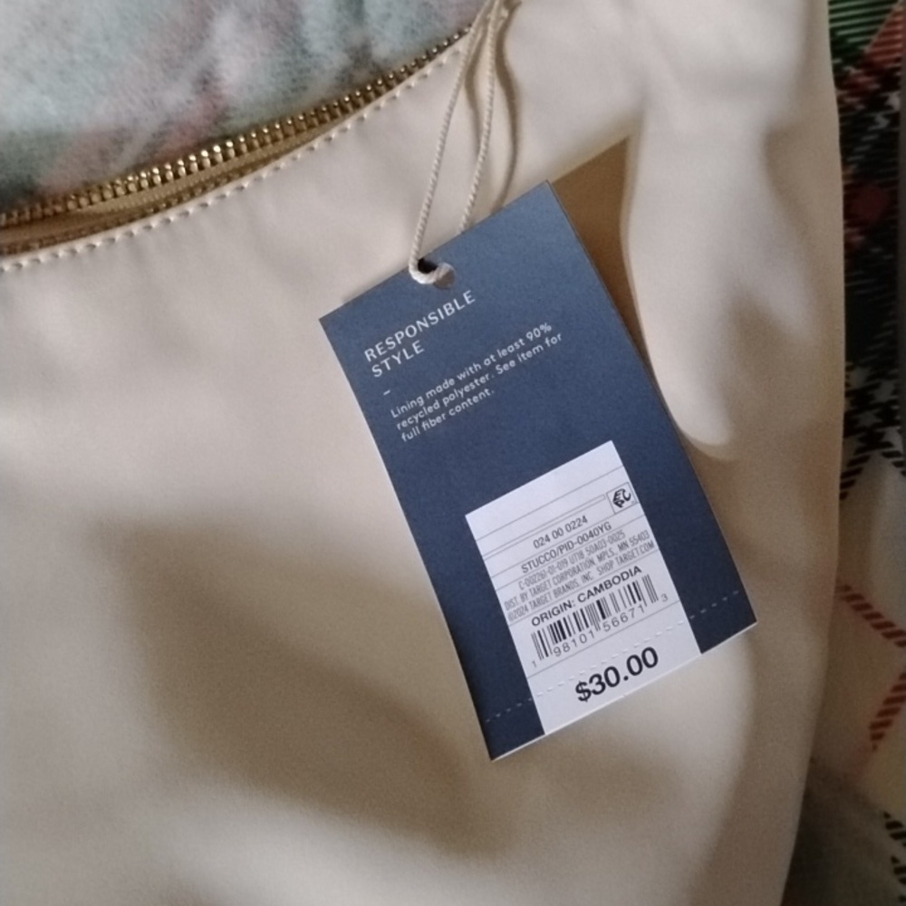 Cream Shoulder Bag Universal Thread - Picture 3 of 9